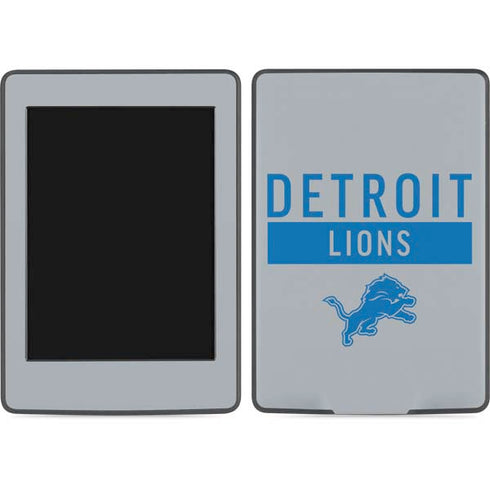 NFL Detroit Lions Grey Performance Series Amazon Kindle Skin